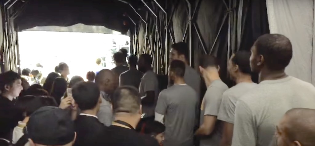 Golden State Warriors Inside the Players Tunnel